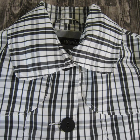 NBW, Black/White Plaid Wind/Water Resistant Jacket - Picture 3 of 5
